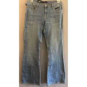 Rock N Republic‎ Womens Blue Jeans Denim Embroidered Pocket Flare Sz 12 NWT $80
